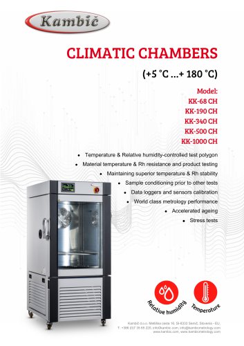 CLIMATIC CHAMBERS (+5 °C …+ 180 °C)