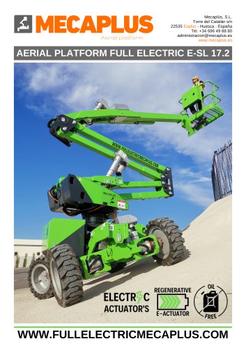 AERIAL PLATFORM FULL ELECTRIC E-SL 17.2