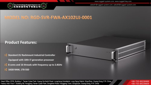 Key Technology Rugged Servers  RGD-SVR-FWA-AX102UJ-0001