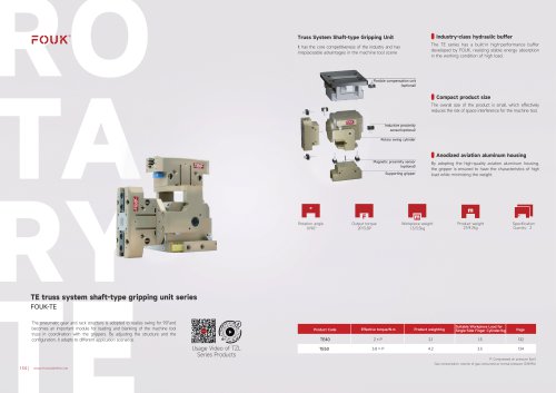 Pneumatic gripping module TE series