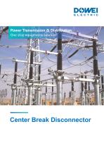 Dowei Electric Center Break Disconnector GW4
