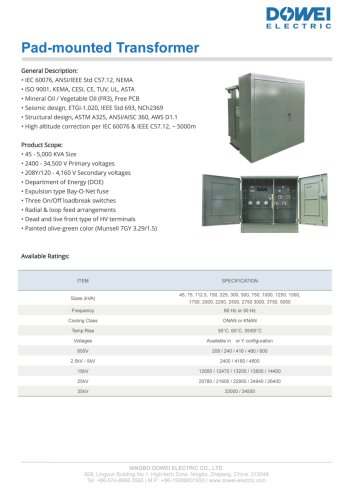 Pad-mounted Transformer