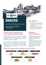 SNACKS COMPLETE FOOD PRODUCTION LINE TWIN-SCREW EXTRUSION TECHNOLOGY