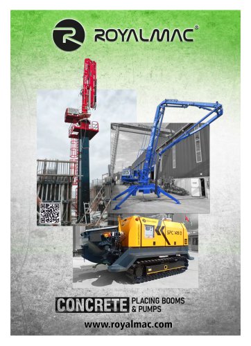 Concrete placing booms & pumps