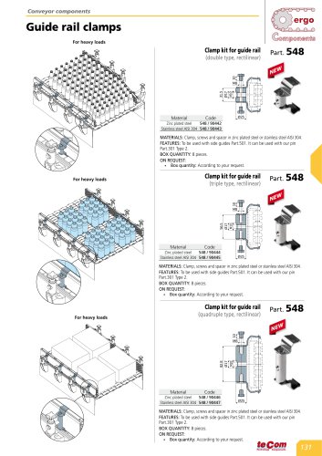 Clamp kit for guide rail