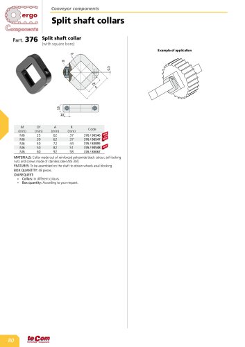 Split shaft collars