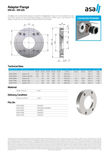 Adapter flange