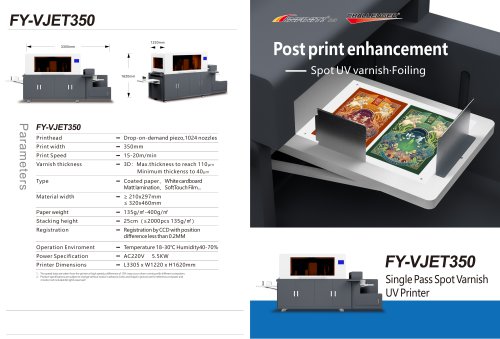Single Sheet Post Digital print enhancement