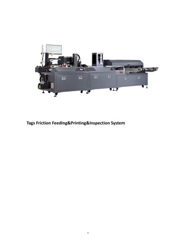 Tags Friction Feeding&PIJ Digital Printing&Inspection System