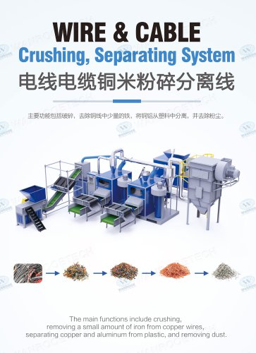 copper wire separator machine