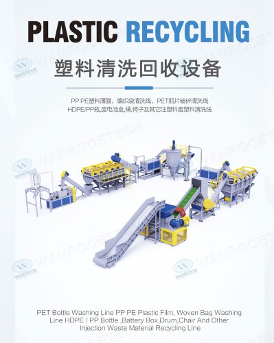 Plastic Film Recycling Washing Line