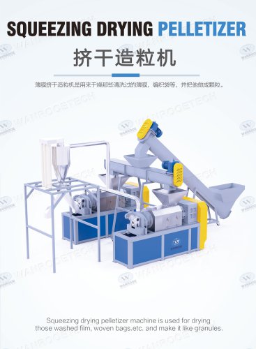plastic squeezing pelletizing machine