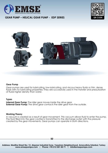 HELICAL GEAR PUMP - EDP SERIES