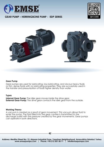 HERRINGBONE GEAR PUMP - EDP SERIES