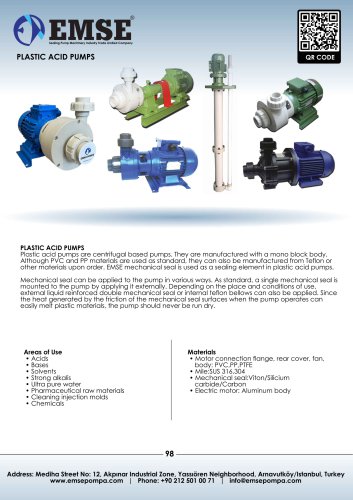 PLASTIC ACID PUMPS