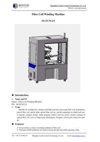 Fiber Coil Winding Machine