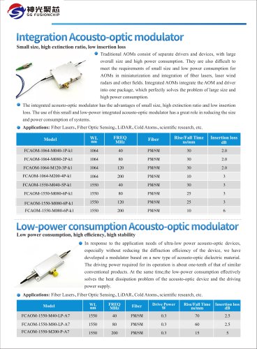 Integration Acousto-Opitc Modulator