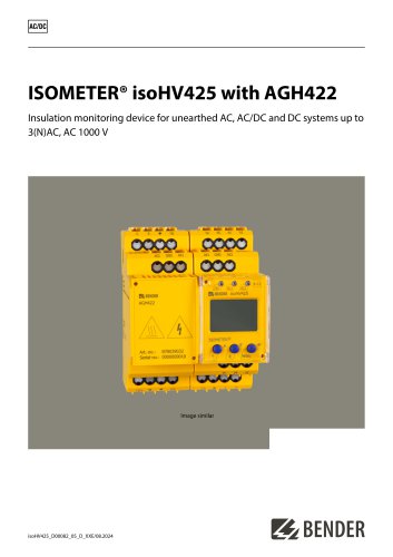 ISOMETER&reg; isoHV425 with AGH422
