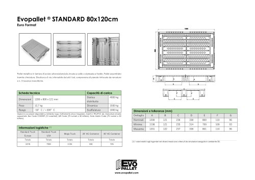 Evopallet ® STANDARD 80x120cm