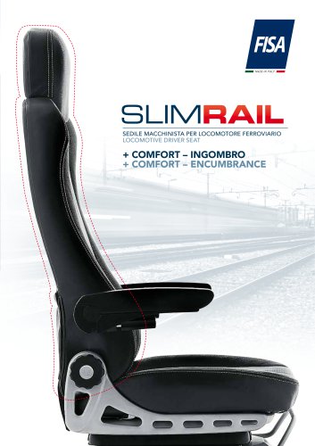 Slim Rail - Sedile macchinista per locomotore ferroviario