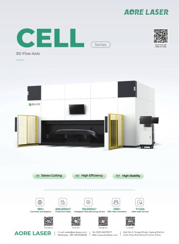 AORE LASER 3D Five-Axis Laser Metal Cutting Machine CELL series