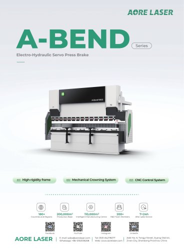 AORE LASER Electro-Hydraulic Servo Press Brake A-Bend 13032 	