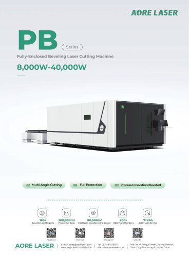 AORE LASER Fully-Enclosed Beveling Laser Cutting Machine PB3015