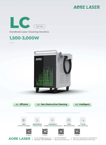 AORE LASER Handheld Laser Cleaning Machine LC-2000W