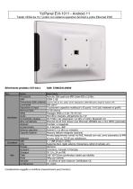 EVI-1011 : Tablet VESA da 10,1 pollici con sistema operativo Android e porta Ethernet POE