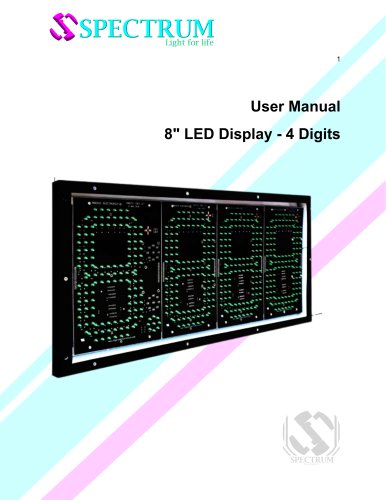 LED Display for gas stations 8&rdquo;- 4 