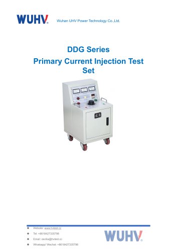 DDG Series Primary Current Injection Test Set-Catalog