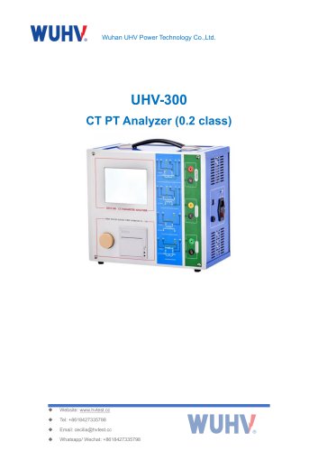UHV-300 CT PT Characteristic Tester (0.2 class)-Catalog