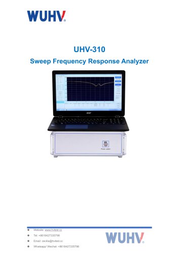 UHV-310 Sweep Frequency Response Analyzer -Catalog