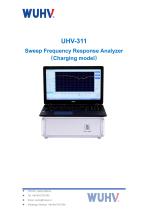 UHV-311 Sweep Frequency Response Analyzer -Catalog
