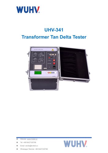 UHV-341 Transformer Dielectric Loss Factor Tester-Catalog