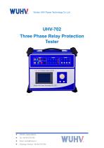 UHV-702 Three Phase Relay Protection Tester-Catalog