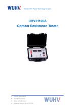 UHV-H100A Microhmmeter-Catalog