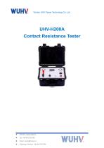 UHV-H200A Contact Loop Resistance Tester -Catalog