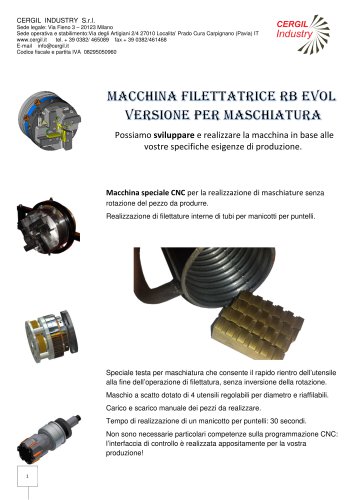 RB Evol per filettatura interna