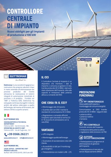 Controllore centrale di impianto (CCI)
