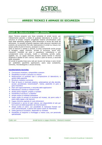 ARREDI TECNICI E ARMADI DI SICUREZZA