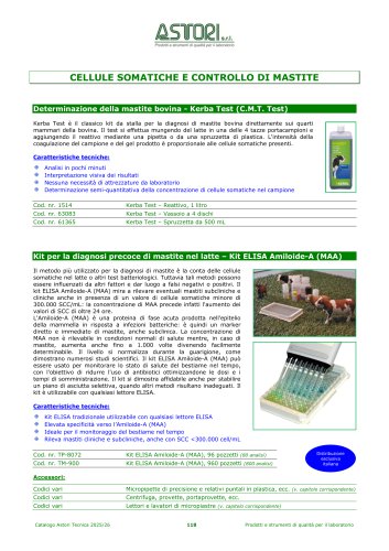 CELLULE   SOMATICHE E CONTROLLO DI MASTITE