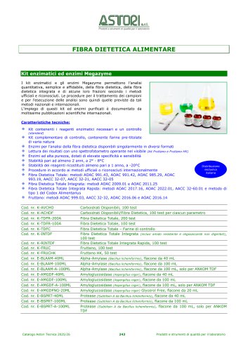 FIBRA DIETETICA ALIMENTARE