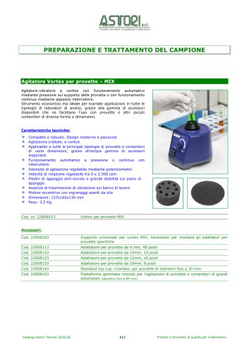 PREPARAZIONE   E TRATTAMENTO   DEL CAMPIONE