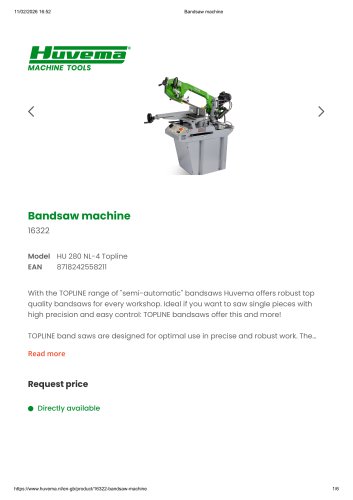 HU 280 NL-4 Topline