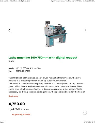 LTC DR 750GN-4 Vario DRO