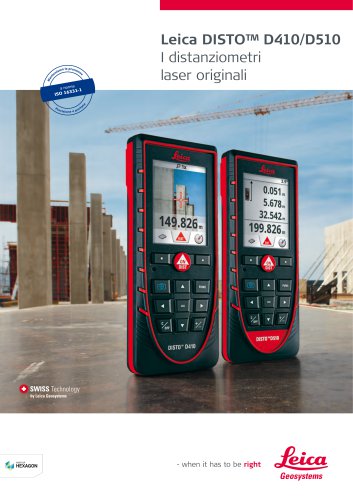 Leica DISTO&trade; D410/D510 I distanziometri   laser originali