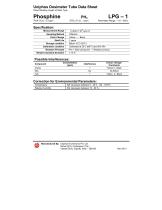 Uniphos Dosimeter Tube Data Sheet