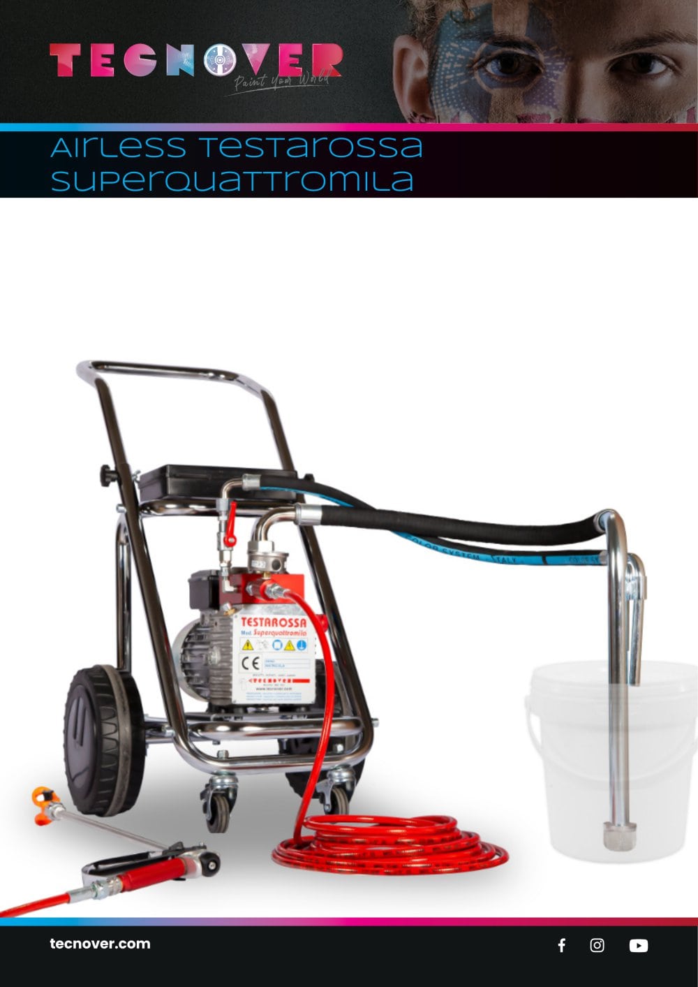 TECNOVER Testarossa Superquattromila Airless Paint Sprayer - Tecnover s.n.c. di Ricotti e Cera