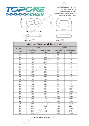 TDM Anchor chain and Accessories
